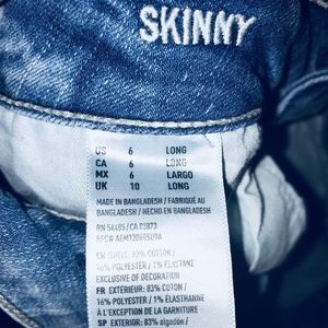 Light Wash AE Super Strech Skinny Denim X Jeans